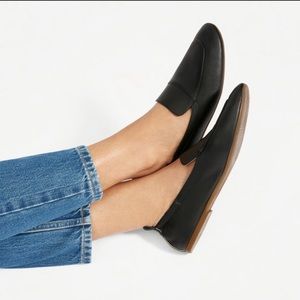 Everlane the Day Loafer in Black Leather Size 7